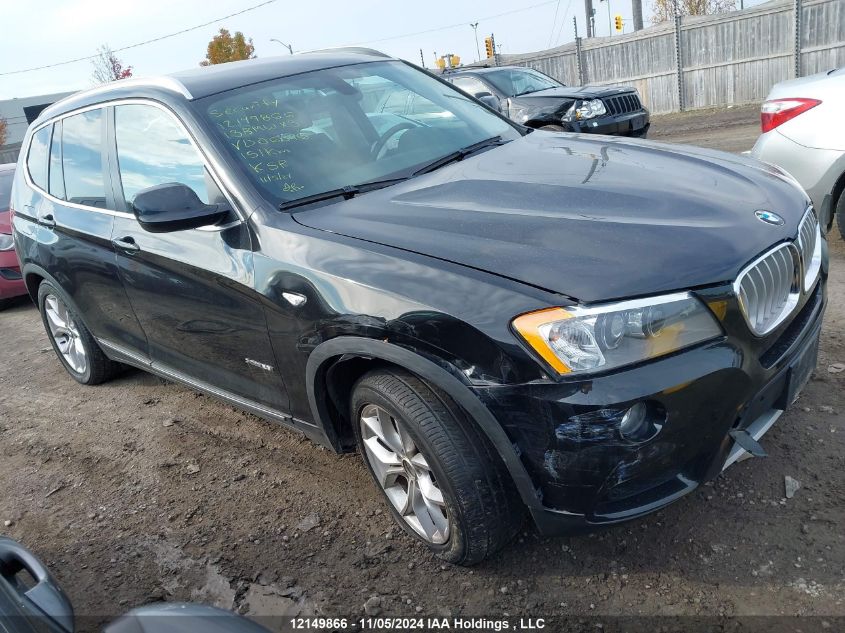 2013 BMW X3 VIN: 5UXWX9C57D0D06346 Lot: 12149866