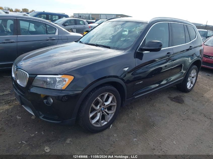 2013 BMW X3 VIN: 5UXWX9C57D0D06346 Lot: 12149866