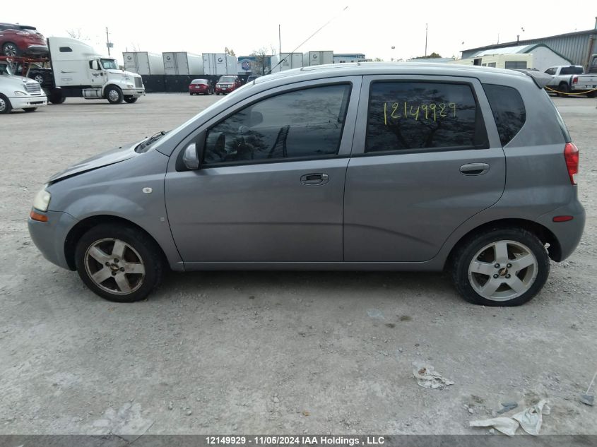 2007 Chevrolet Aveo VIN: KL1TG65637B722643 Lot: 12149929