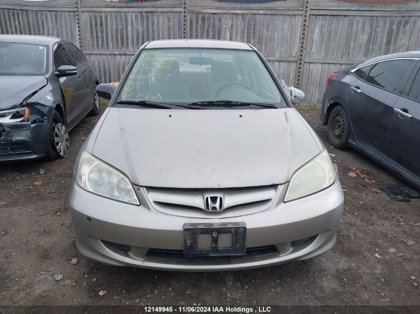 2004 Honda Civic Dx Vp VIN: 2HGES16314H940866 Lot: 12149945