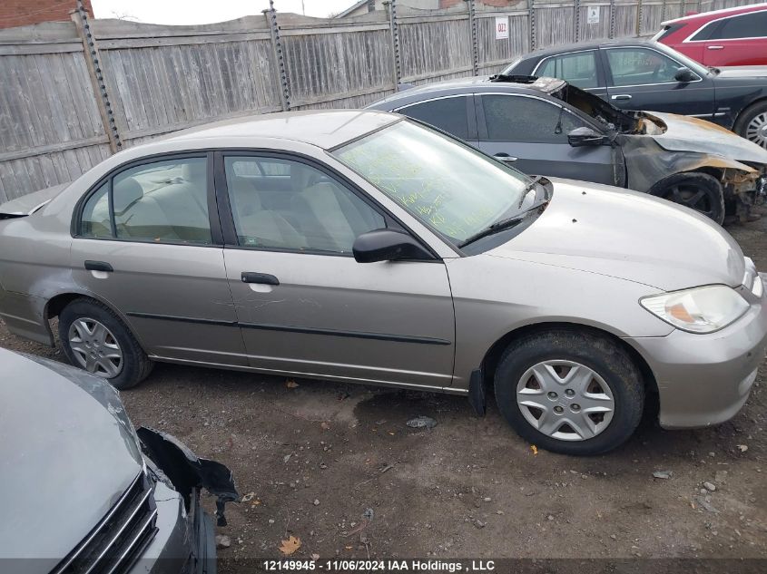 2004 Honda Civic Dx Vp VIN: 2HGES16314H940866 Lot: 12149945