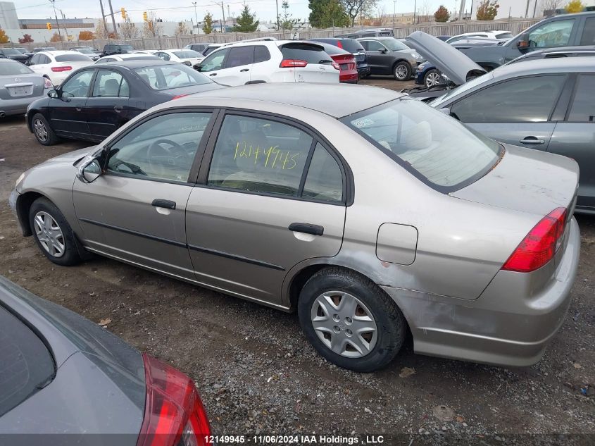 2004 Honda Civic Dx Vp VIN: 2HGES16314H940866 Lot: 12149945