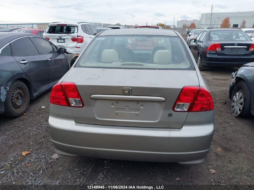 2004 Honda Civic Dx Vp VIN: 2HGES16314H940866 Lot: 12149945