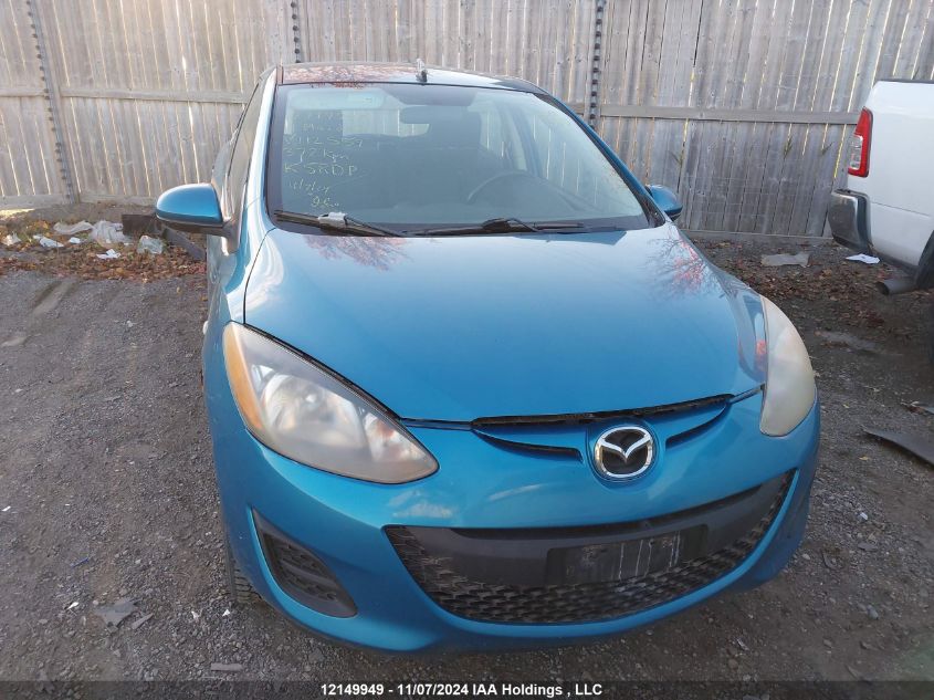 2011 Mazda Mazda2 VIN: JM1DE1HY0B0112559 Lot: 12149949