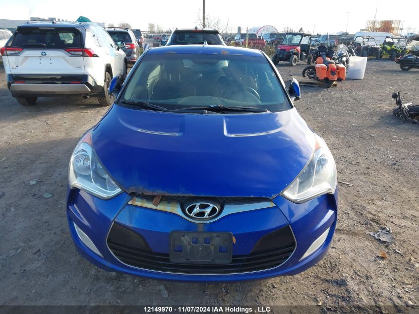 2013 Hyundai Veloster VIN: KMHTC6AD1DU148418 Lot: 12149970