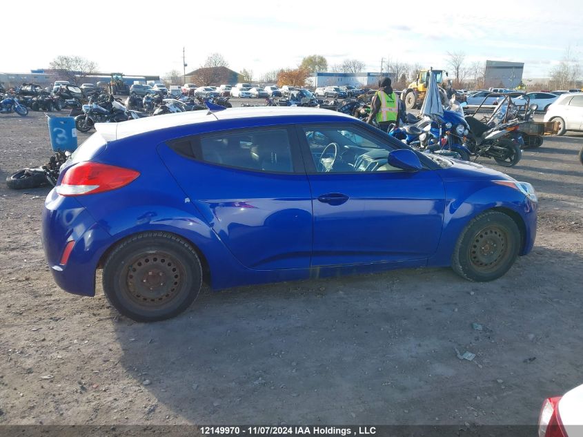 2013 Hyundai Veloster VIN: KMHTC6AD1DU148418 Lot: 12149970