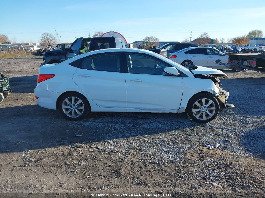 2013 Hyundai Accent Gls/Se VIN: KMHCU4AE0DU435050 Lot: 12149991