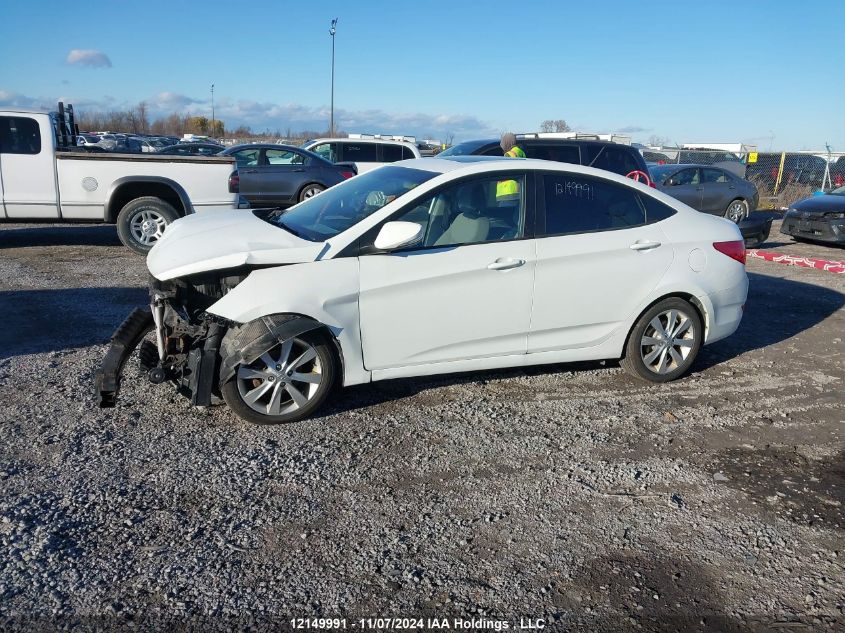 2013 Hyundai Accent Gls/Se VIN: KMHCU4AE0DU435050 Lot: 12149991