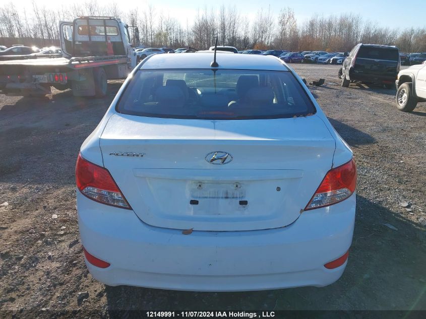 2013 Hyundai Accent Gls/Se VIN: KMHCU4AE0DU435050 Lot: 12149991