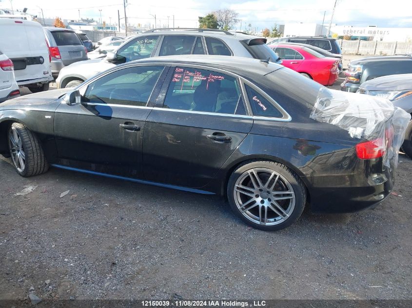 2013 Audi A4 VIN: WAUFFCFL0DN013574 Lot: 12150039