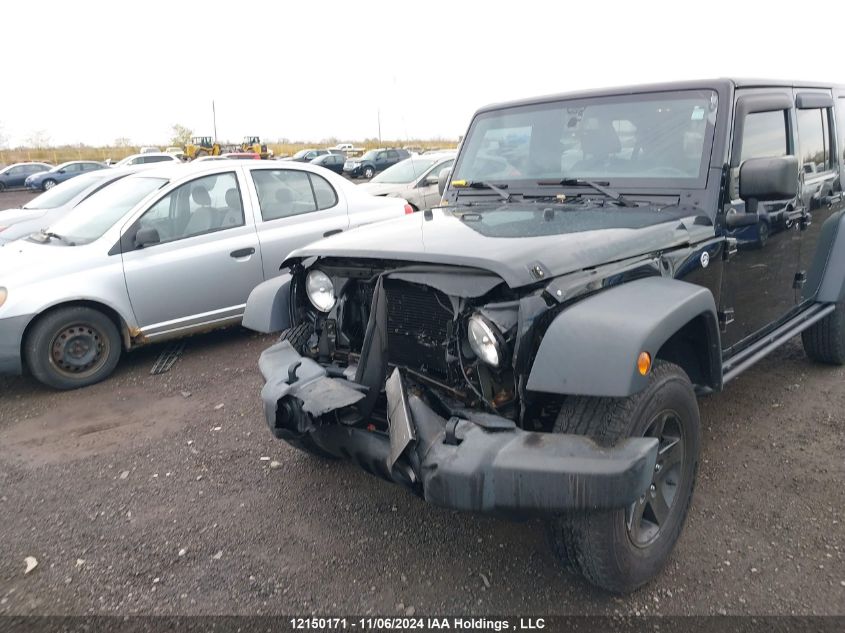 2016 Jeep Wrangler Unlimited Sport VIN: 1C4BJWDG0GL169640 Lot: 12150171