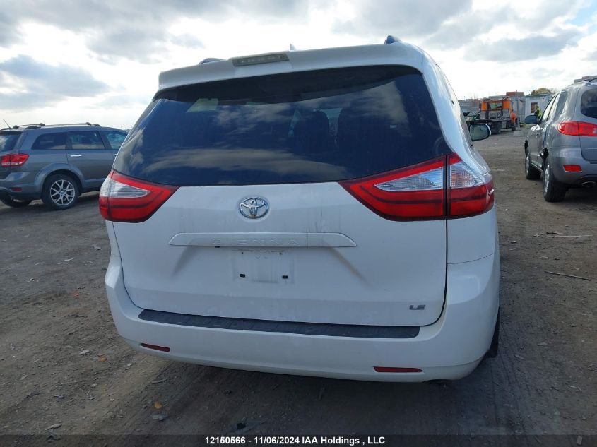 2019 Toyota Sienna Le VIN: 5TDKZ3DC6KS020385 Lot: 12150566