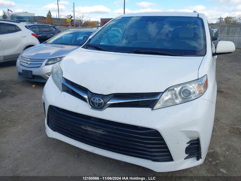 2019 Toyota Sienna Le VIN: 5TDKZ3DC6KS020385 Lot: 12150566