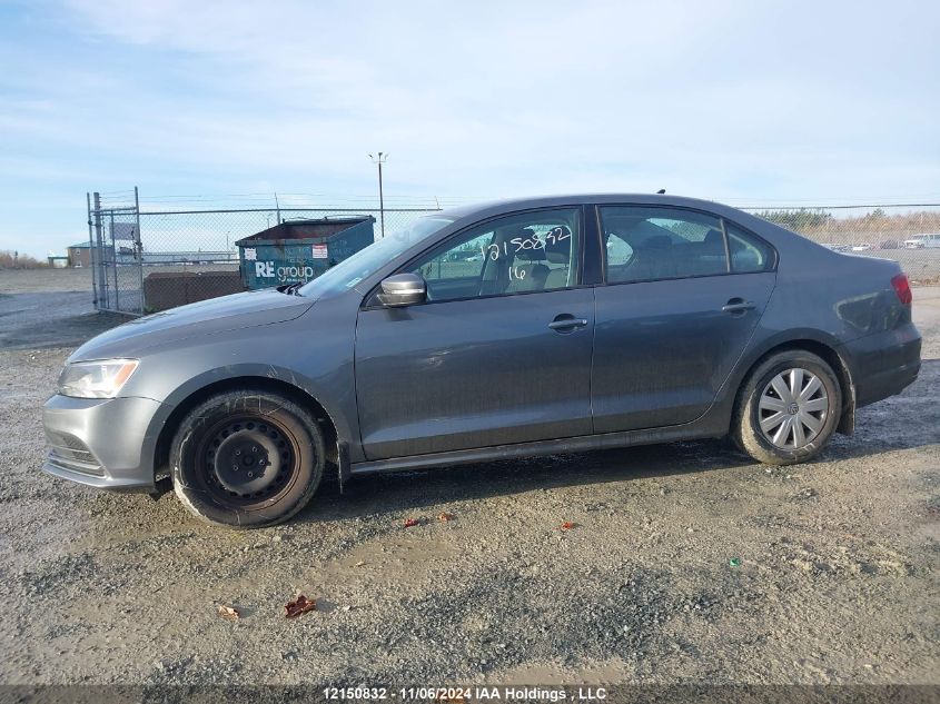 2016 Volkswagen Jetta Sedan VIN: 3VW267AJ5GM416881 Lot: 12150832