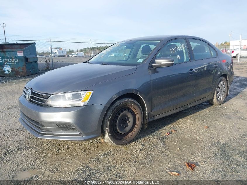 2016 Volkswagen Jetta Sedan VIN: 3VW267AJ5GM416881 Lot: 12150832