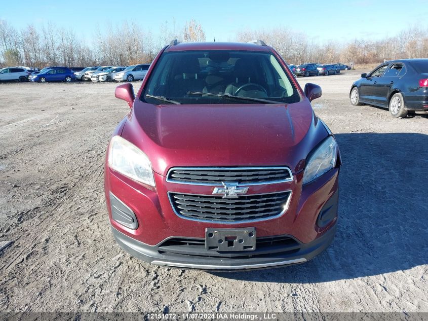 2014 Chevrolet Trax VIN: 3GNCJPEBXEL163429 Lot: 12151072