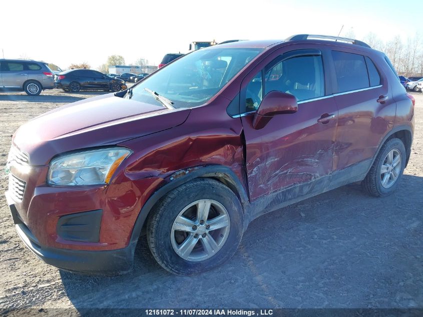 2014 Chevrolet Trax VIN: 3GNCJPEBXEL163429 Lot: 12151072