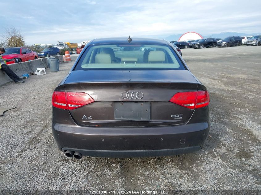 2011 Audi A4 Prestige VIN: WAUKFAFL9BN018241 Lot: 12151090