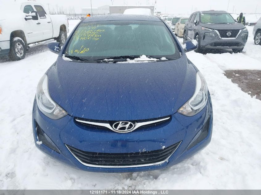 2015 Hyundai Elantra Se/Sport/Limited VIN: 5NPDH4AEXFH554945 Lot: 12151171