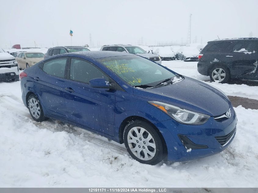 2015 Hyundai Elantra Se/Sport/Limited VIN: 5NPDH4AEXFH554945 Lot: 12151171