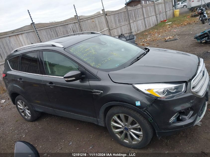 2018 Ford Escape Titanium VIN: 1FMCU9J90JUD31959 Lot: 12151216