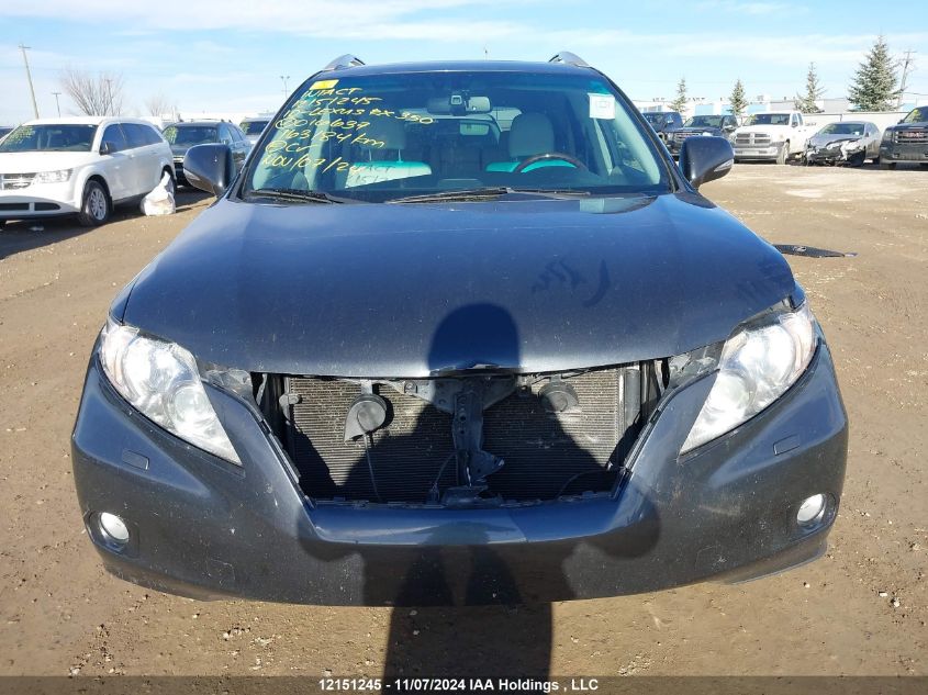 2010 Lexus Rx 350 VIN: 2T2BK1BA2AC016637 Lot: 12151245