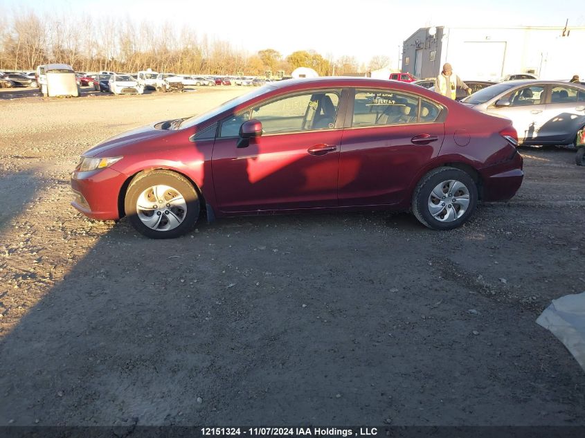 2013 Honda Civic Lx VIN: 2HGFB2F43DH026234 Lot: 12151324