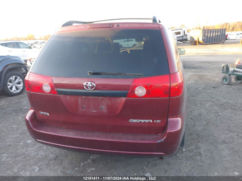 2010 Toyota Sienna Ce VIN: 5TDZK4CC8AS296950 Lot: 12151411