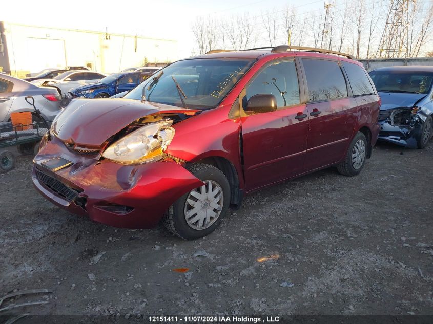 2010 Toyota Sienna Ce VIN: 5TDZK4CC8AS296950 Lot: 12151411