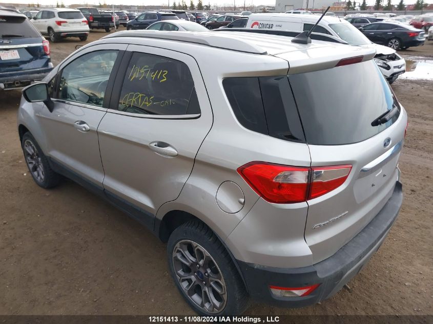 2020 Ford Ecosport Titanium VIN: MAJ6S3KL9LC342925 Lot: 12151413