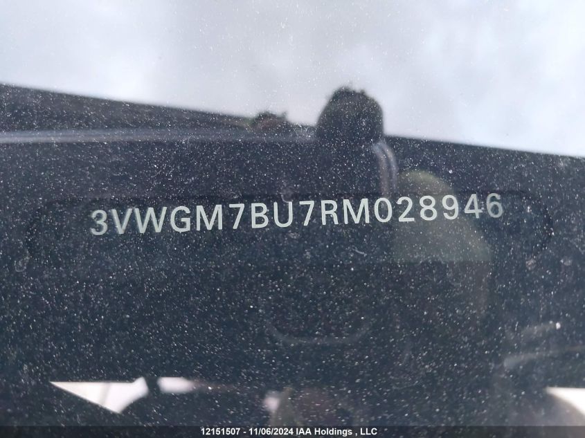 2024 Volkswagen Jetta VIN: 3VWGM7BU7RM028946 Lot: 12151507