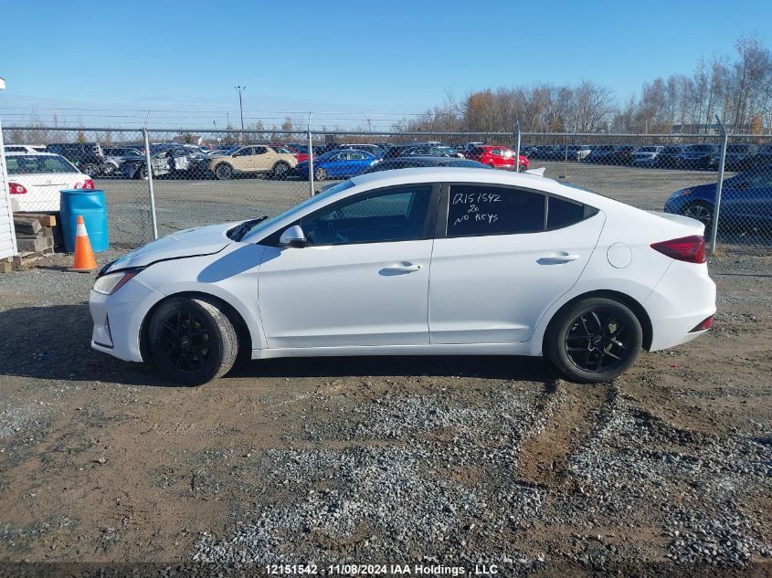 2020 Hyundai Elantra Sel/Value/Limited VIN: KMHD84LF2LU920500 Lot: 12151542