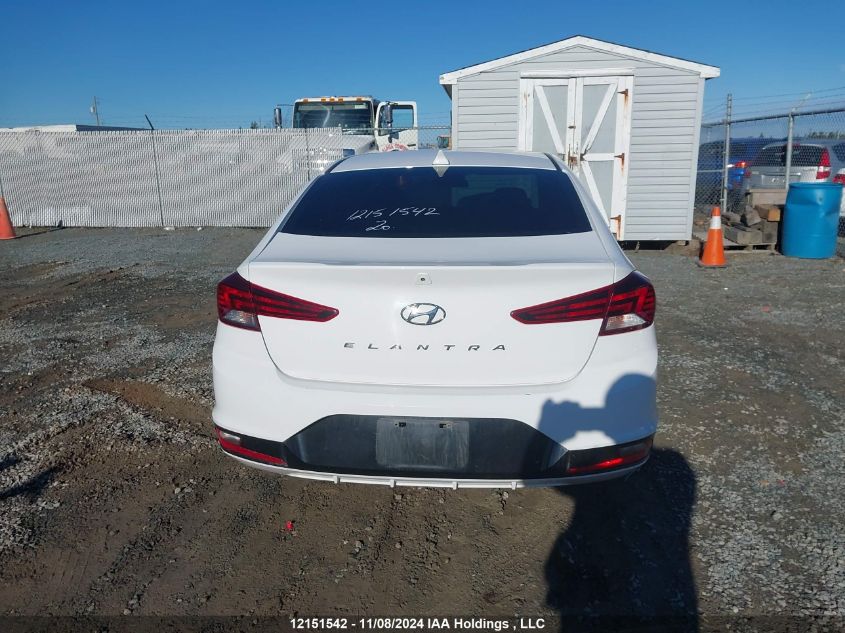 2020 Hyundai Elantra Sel/Value/Limited VIN: KMHD84LF2LU920500 Lot: 12151542