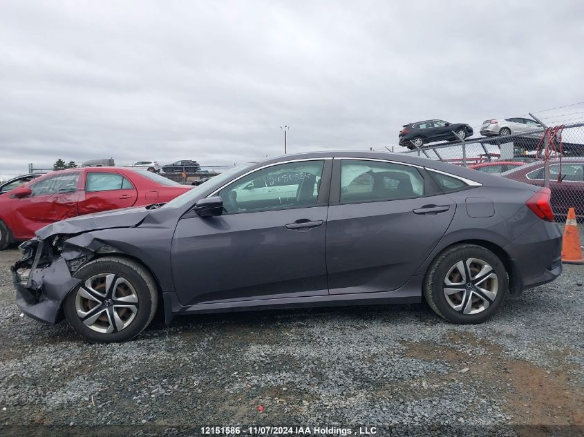 2017 Honda Civic Lx VIN: 2HGFC2F54HH024262 Lot: 12151586