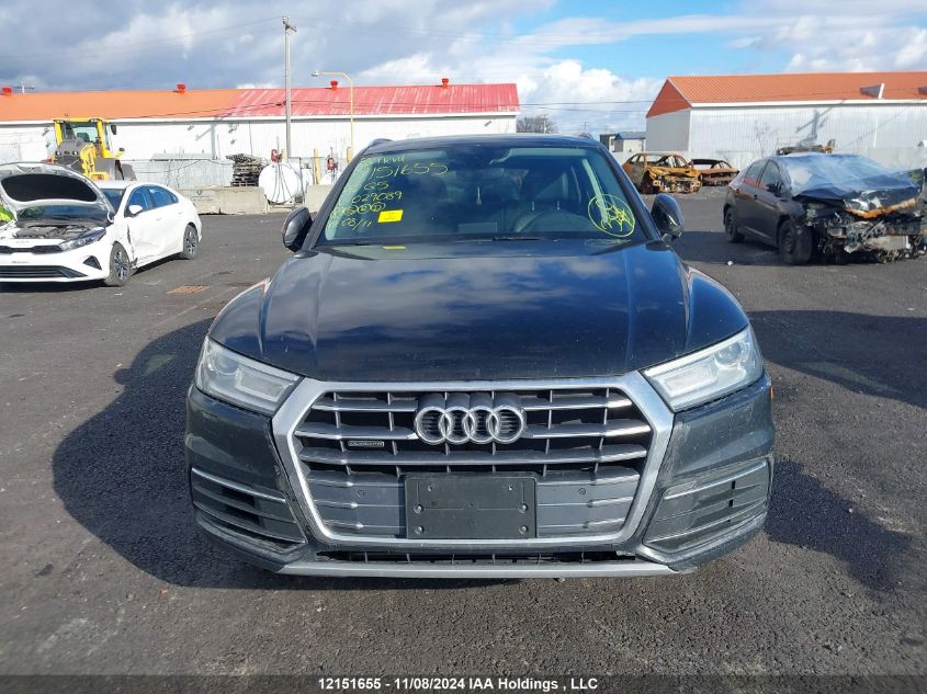 2020 Audi Q5 VIN: WA1ANAFY4L2029089 Lot: 12151655