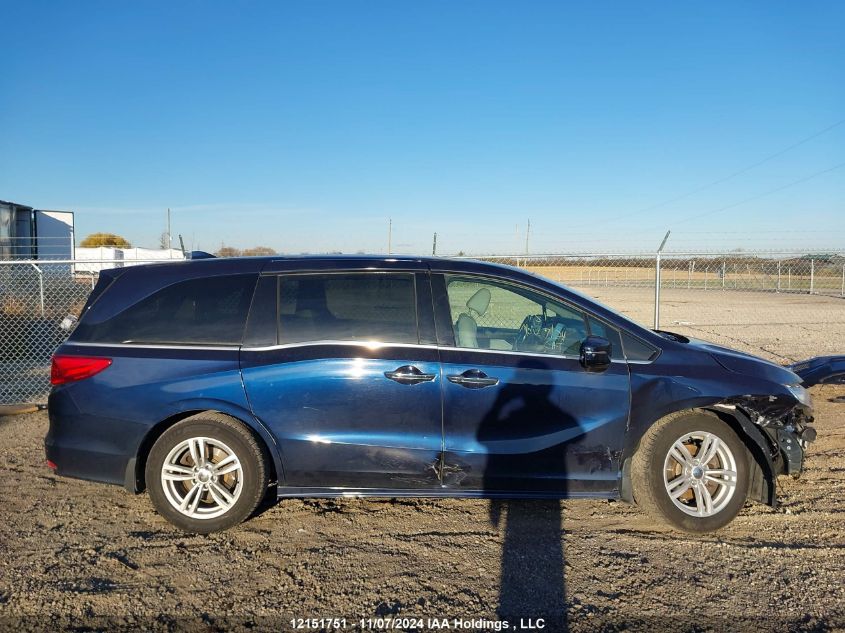 2018 Honda Odyssey Touring VIN: 5FNRL6H83JB510843 Lot: 12151751