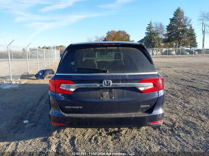 2018 Honda Odyssey Touring VIN: 5FNRL6H83JB510843 Lot: 12151751