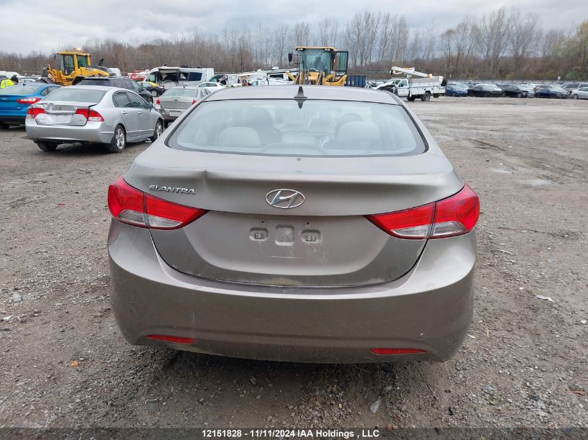 2013 Hyundai Elantra Gl VIN: 5NPDH4AE0DH300562 Lot: 12151828