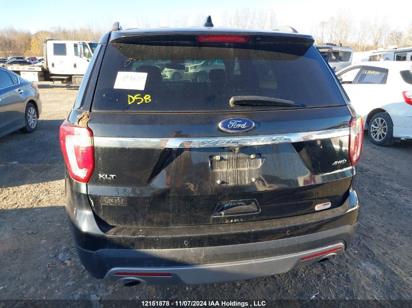 2017 Ford Explorer Xlt VIN: 1FM5K8D83HGA13922 Lot: 12151878