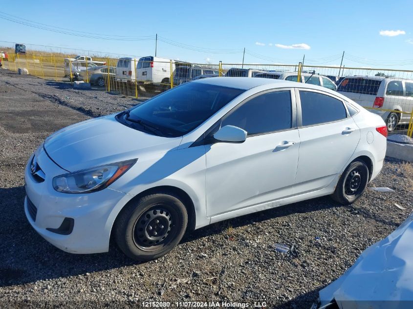 2014 Hyundai Accent Gl VIN: KMHCT4AEXEU627905 Lot: 12152080