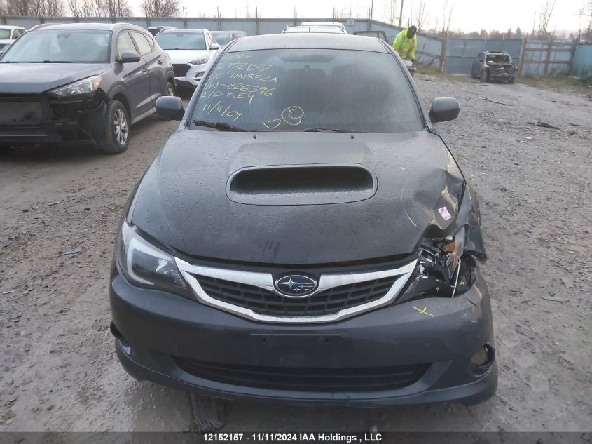 2008 Subaru Impreza VIN: JF1GH75678G826396 Lot: 12152157