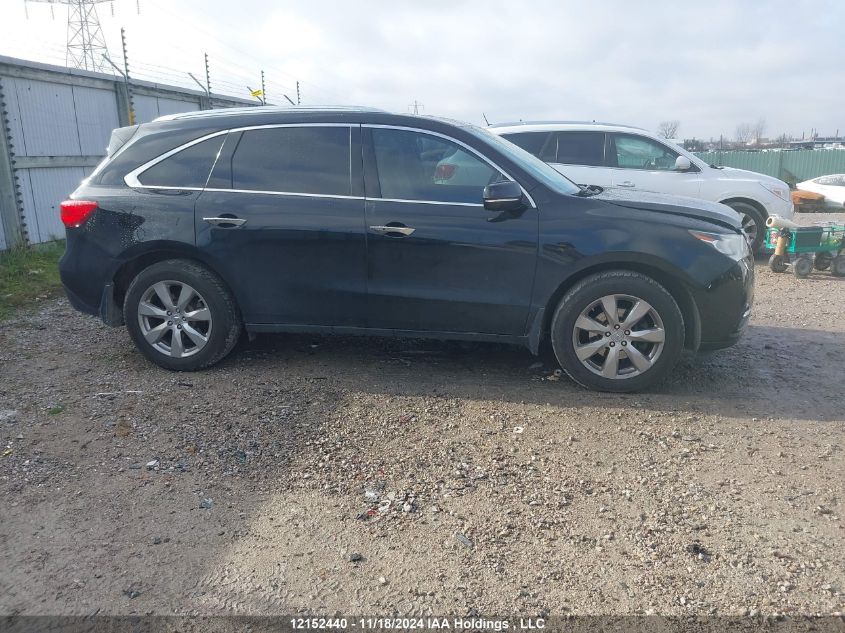 2014 Acura Mdx VIN: 5FRYD4H82EB501214 Lot: 12152440