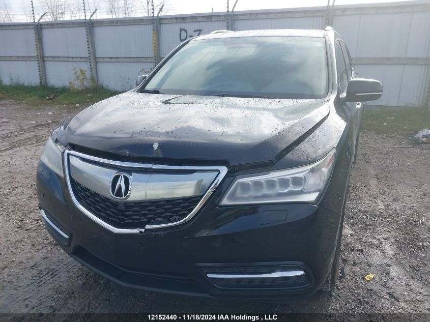 2014 Acura Mdx VIN: 5FRYD4H82EB501214 Lot: 12152440