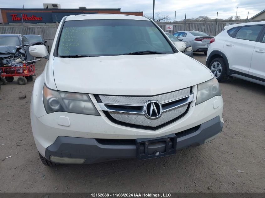 2009 Acura Mdx VIN: 2HNYD28619H003911 Lot: 12152688