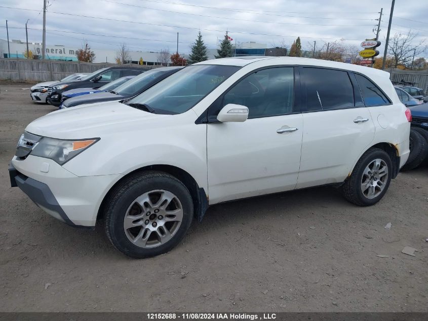 2009 Acura Mdx VIN: 2HNYD28619H003911 Lot: 12152688