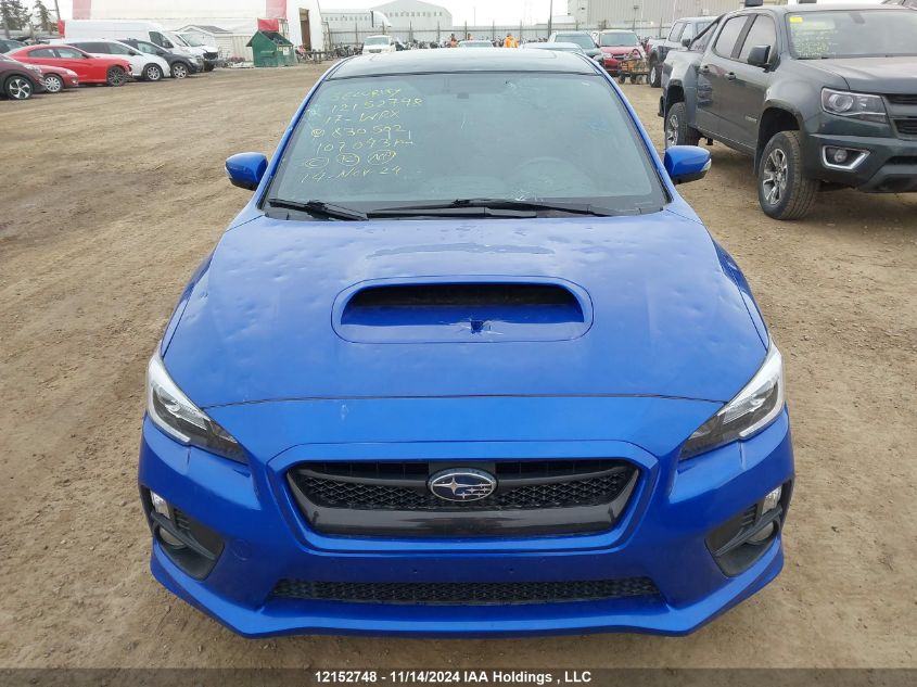 2017 Subaru Wrx Limited VIN: JF1VA1G68H9830502 Lot: 12152748