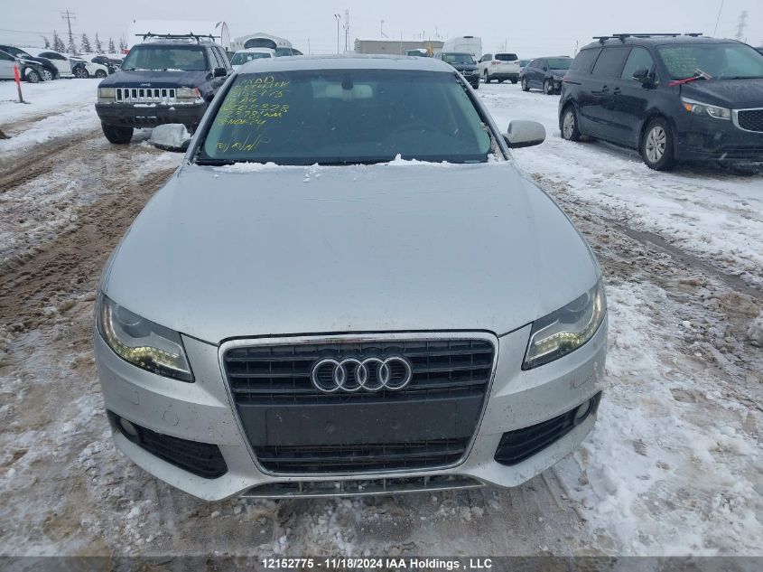 2012 Audi A4 VIN: WAUFFCFL9CN002328 Lot: 12152775