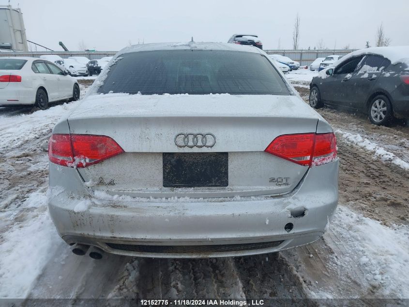 2012 Audi A4 VIN: WAUFFCFL9CN002328 Lot: 12152775