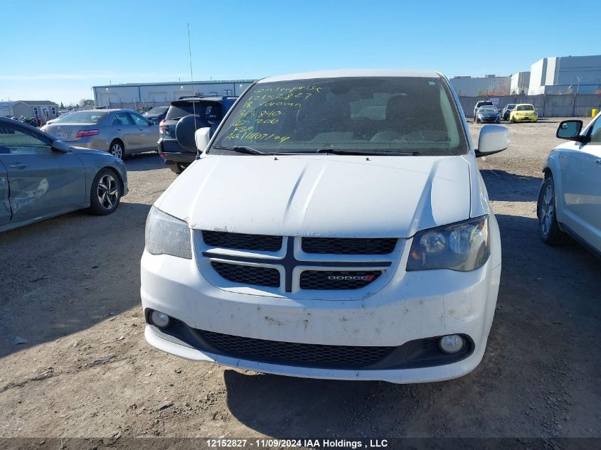 2018 Dodge Grand Caravan Gt VIN: 2C4RDGEG5JR313840 Lot: 12152827