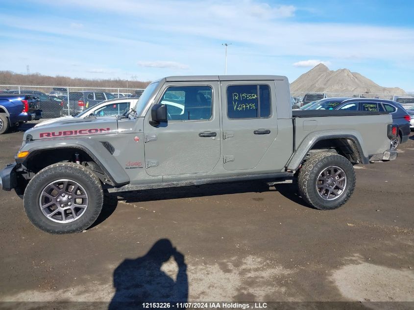 2021 Jeep Gladiator Rubicon VIN: 1C6JJTBG7ML617758 Lot: 12153226